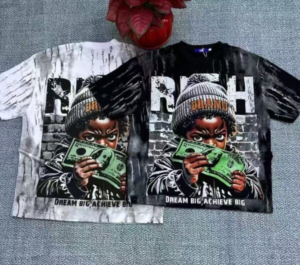 250g T-shirt ‼️big pattern - Image 4