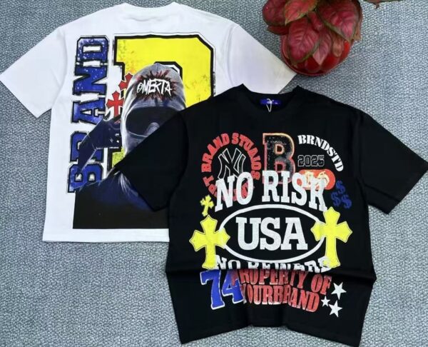 250g T-shirt ‼️big pattern - Image 3