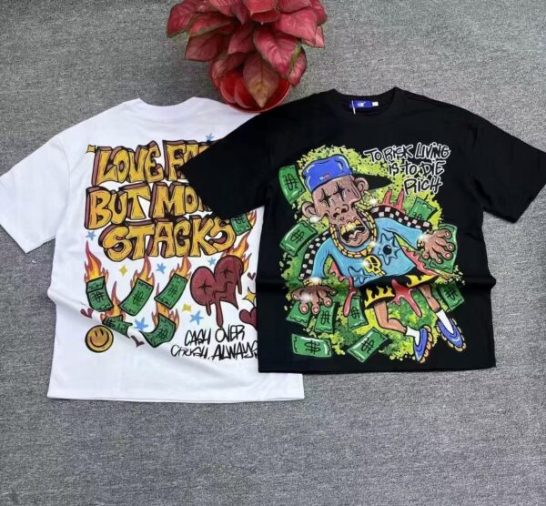 250g T-shirt 🆕big pattern - Image 3