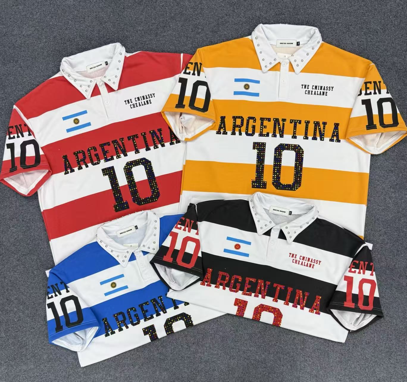 380g stripe polo 4