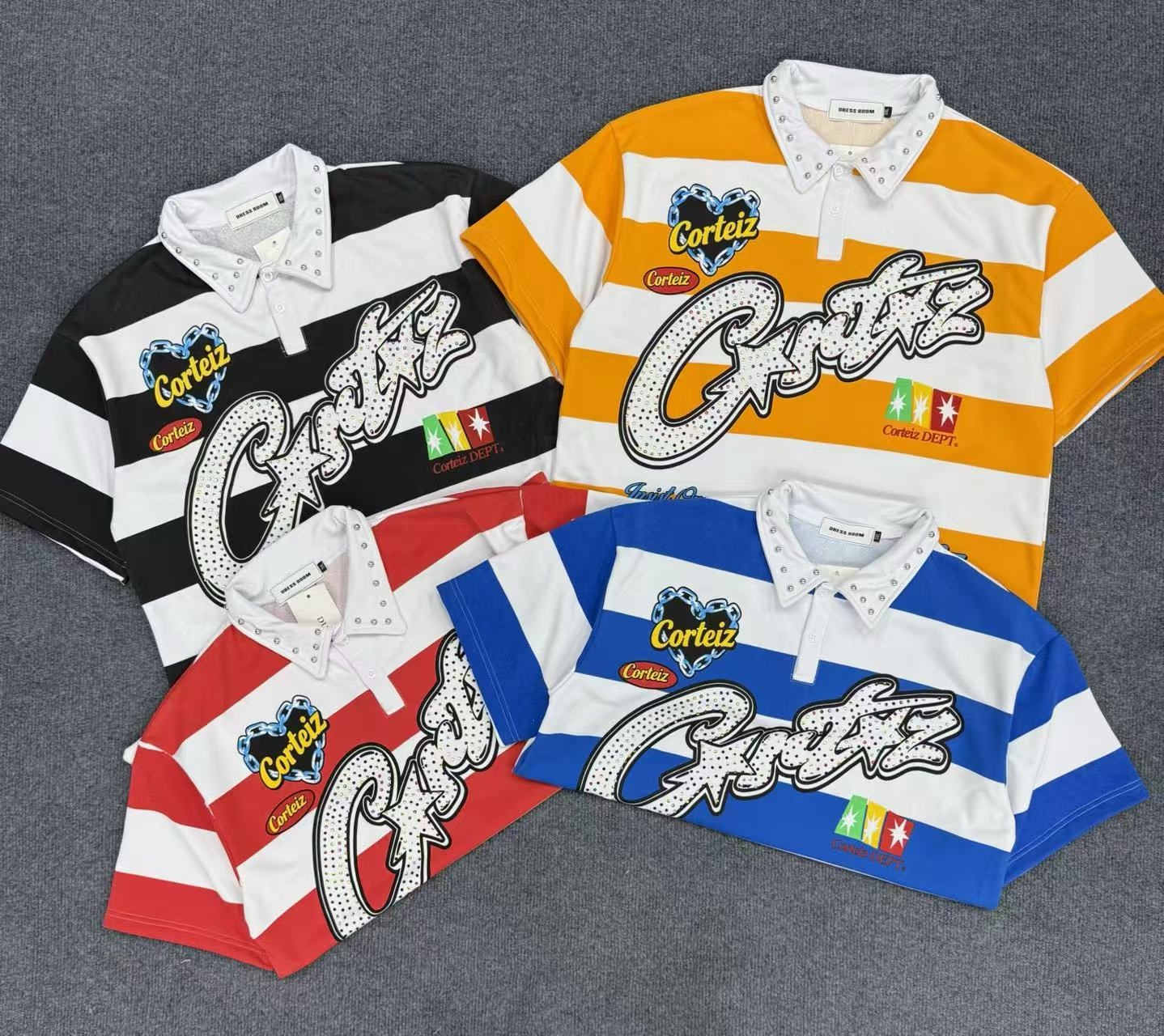 380g stripe polo 3