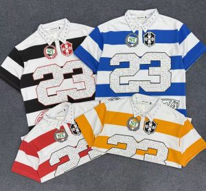380g stripe polo