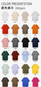 260g plain T-shirt
