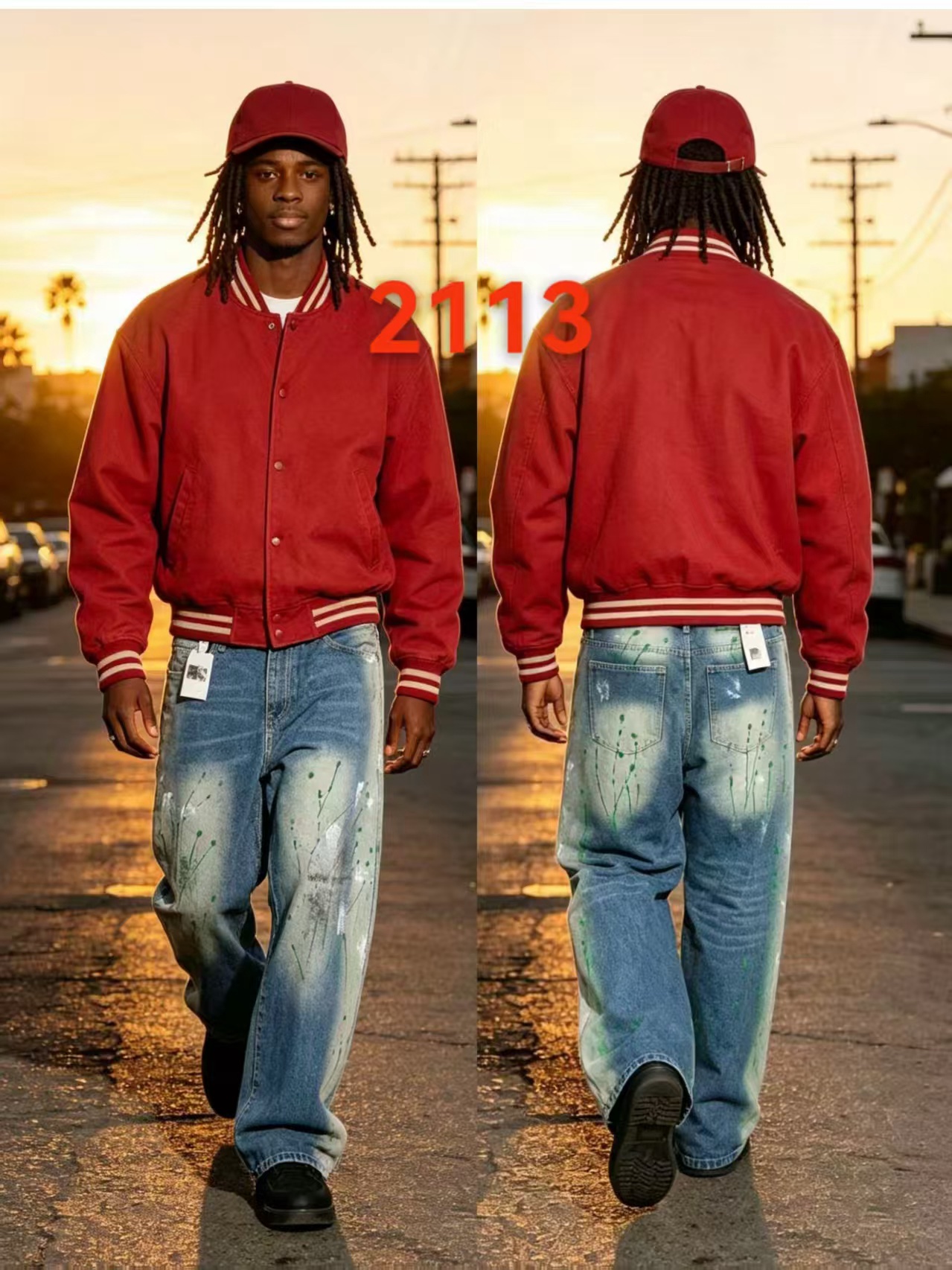 Baggy jeans#D 17