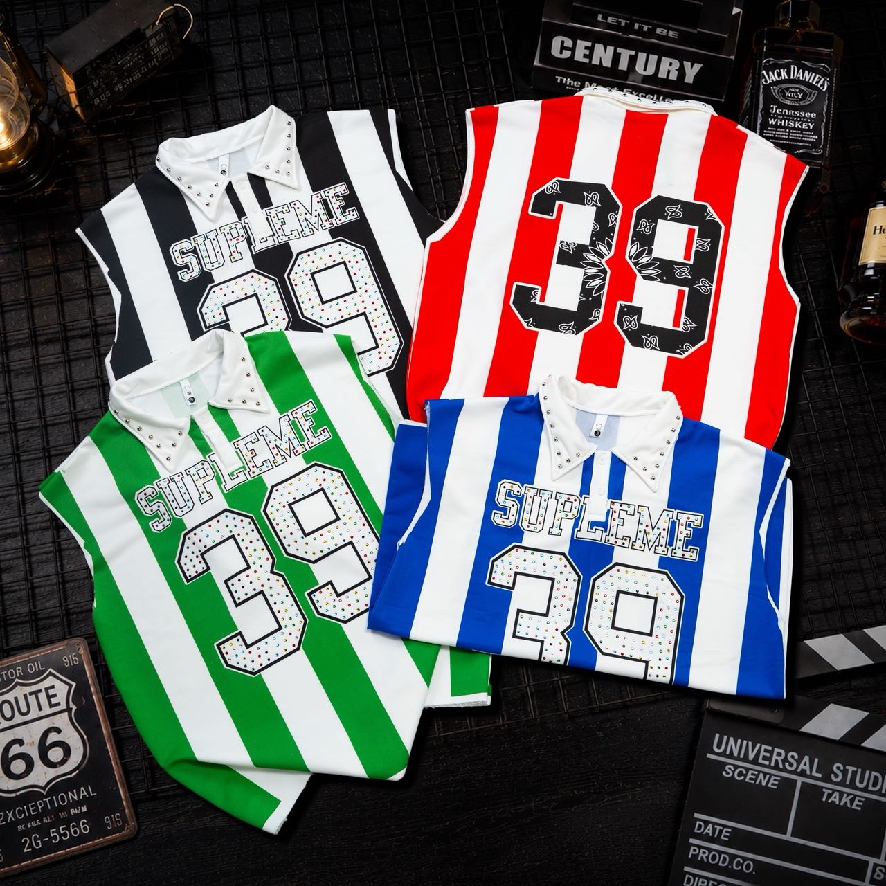 380g stripe armless 11