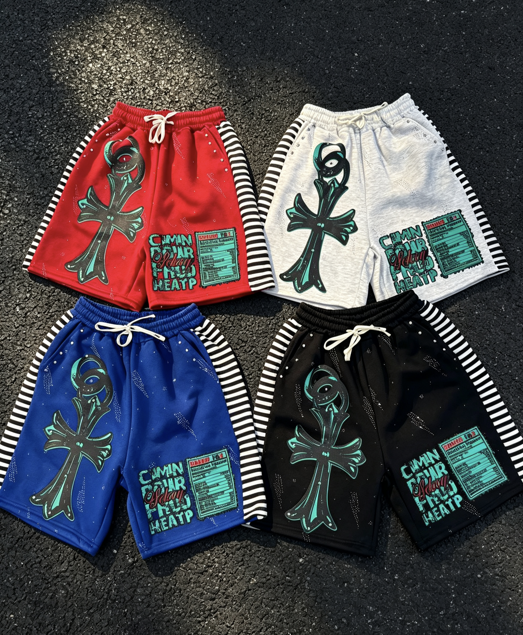 Wool stone shorts 6