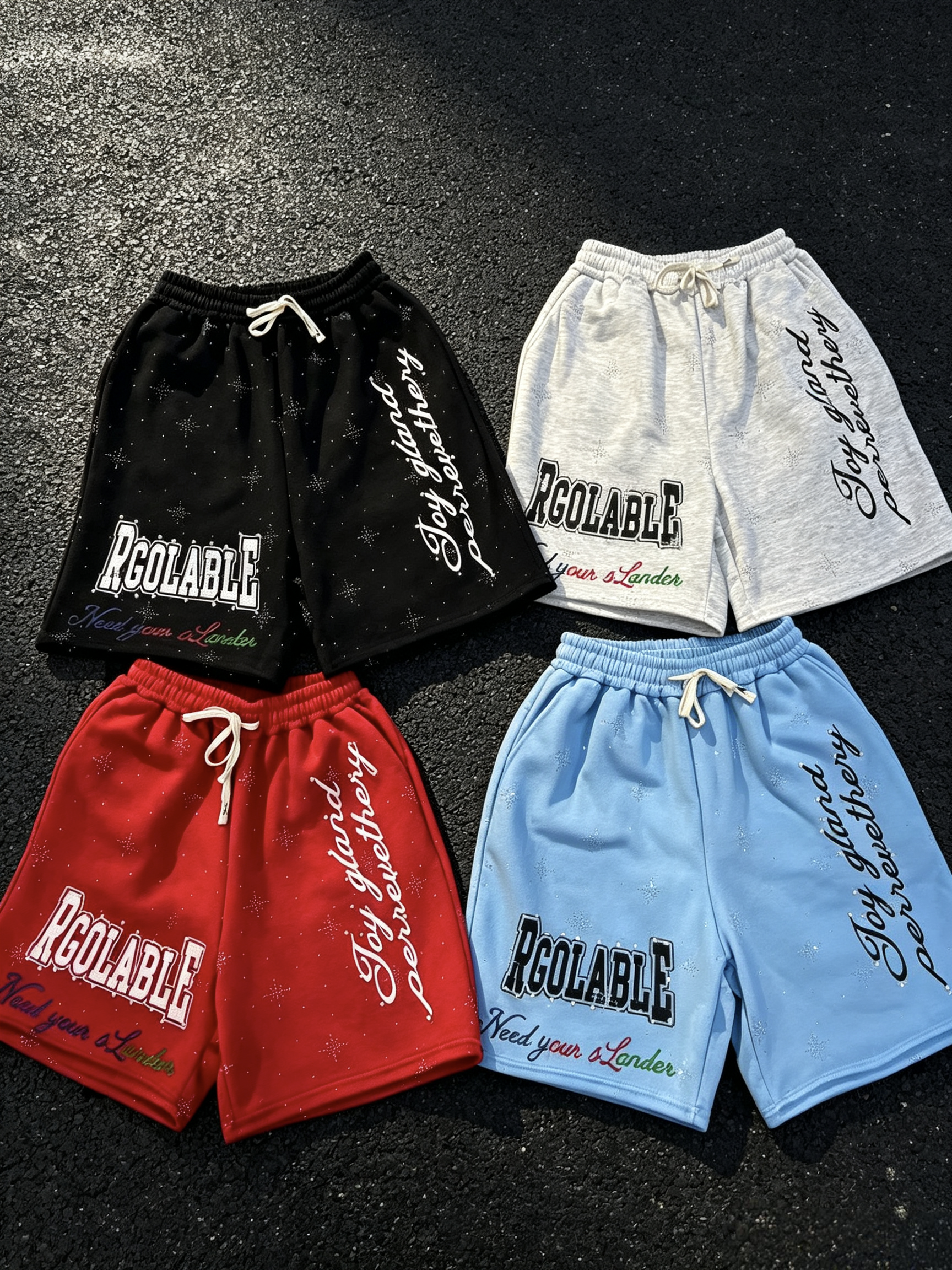 Wool stone shorts 1