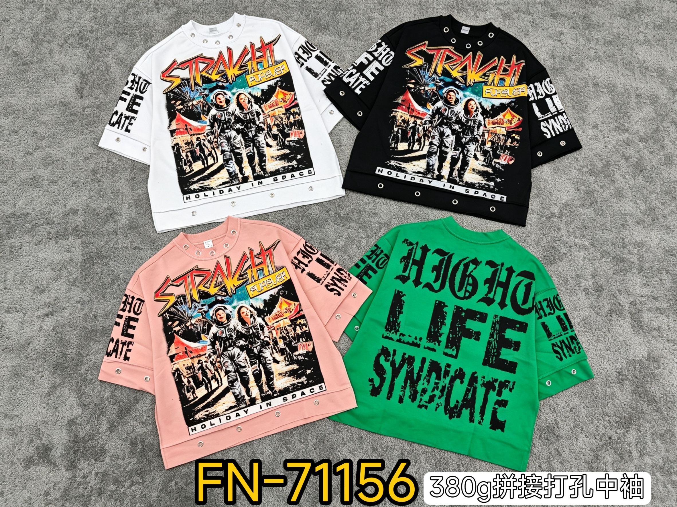 380g Pierced T-shirt 4