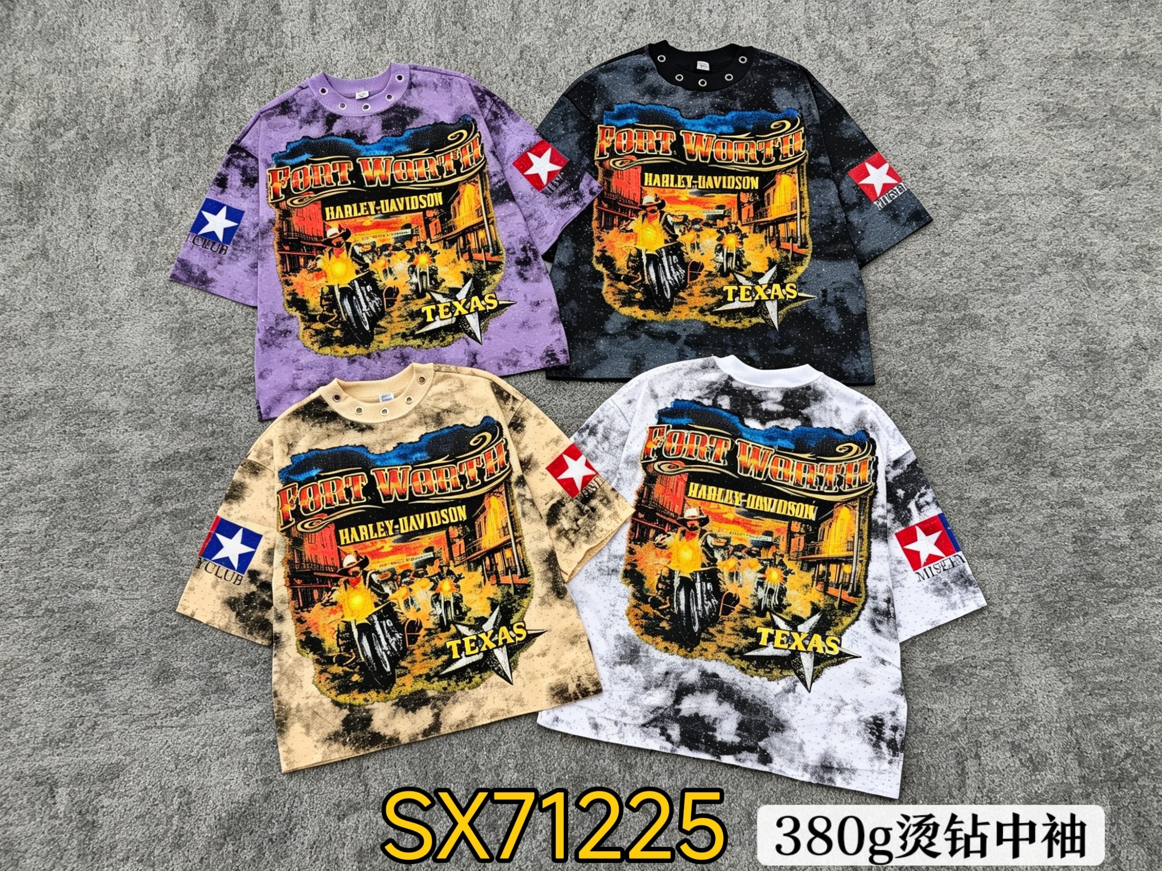 380g stone half sleeves 44