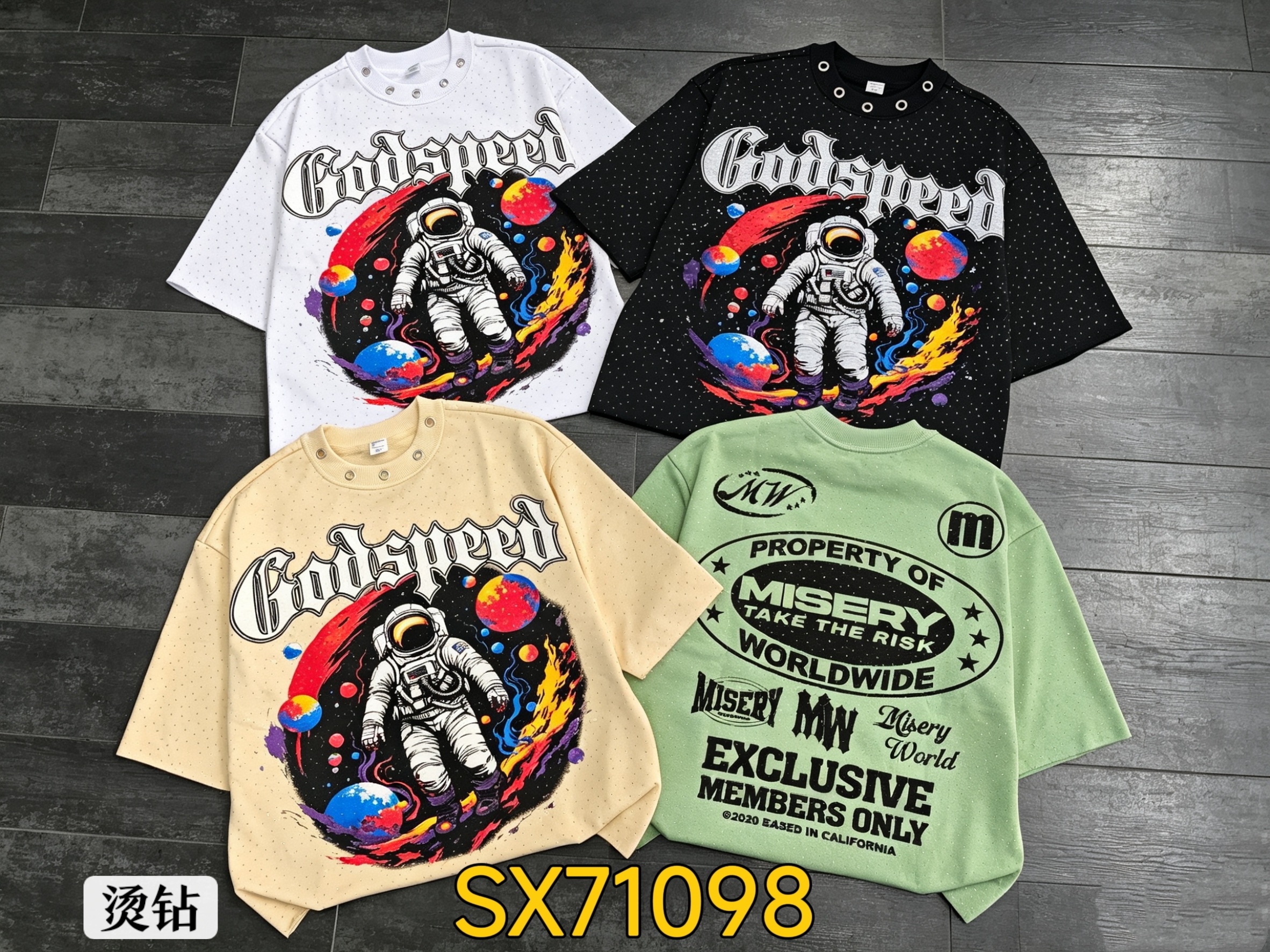 380g stone half sleeves 49