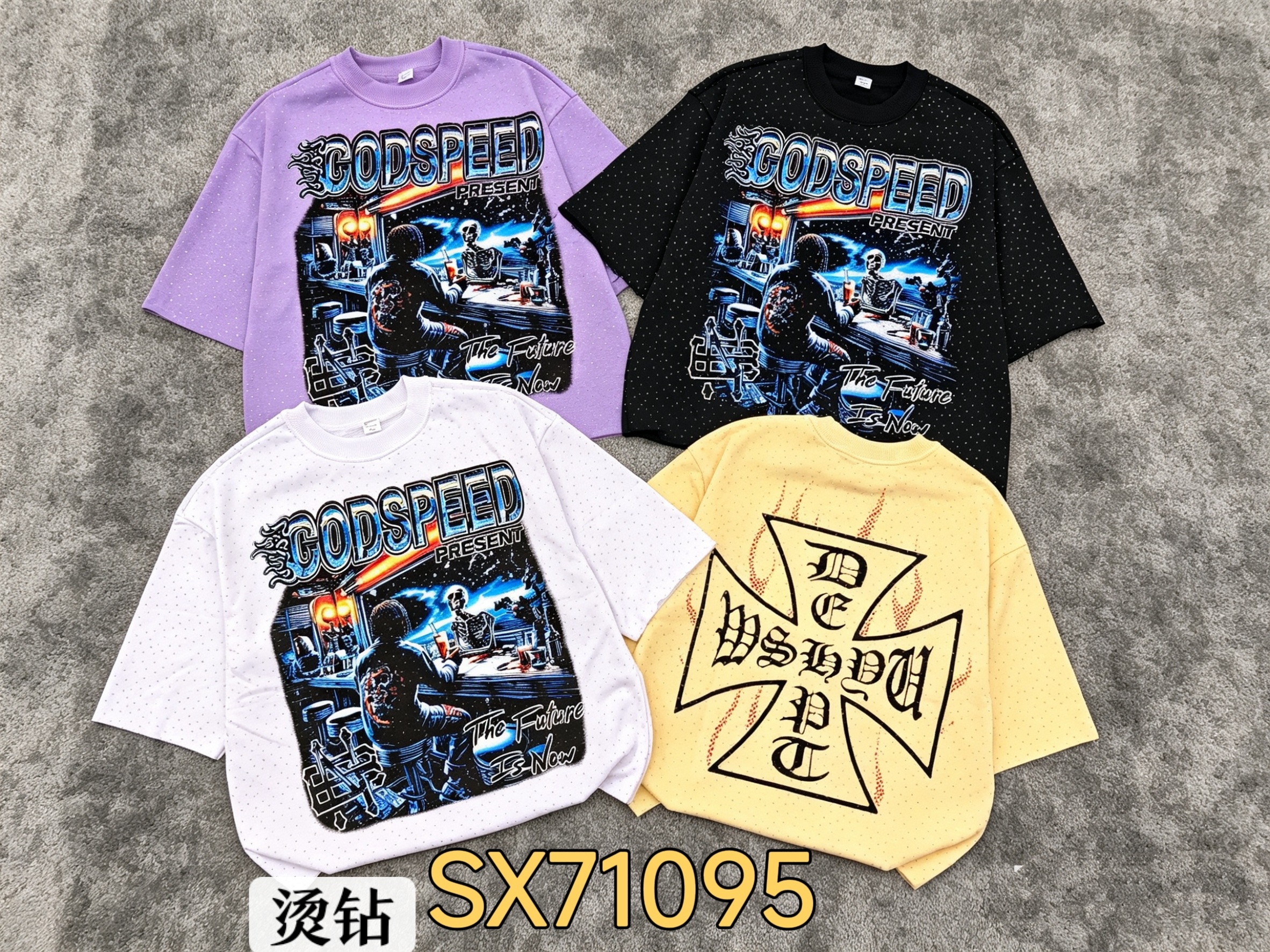 380g stone half sleeves 45