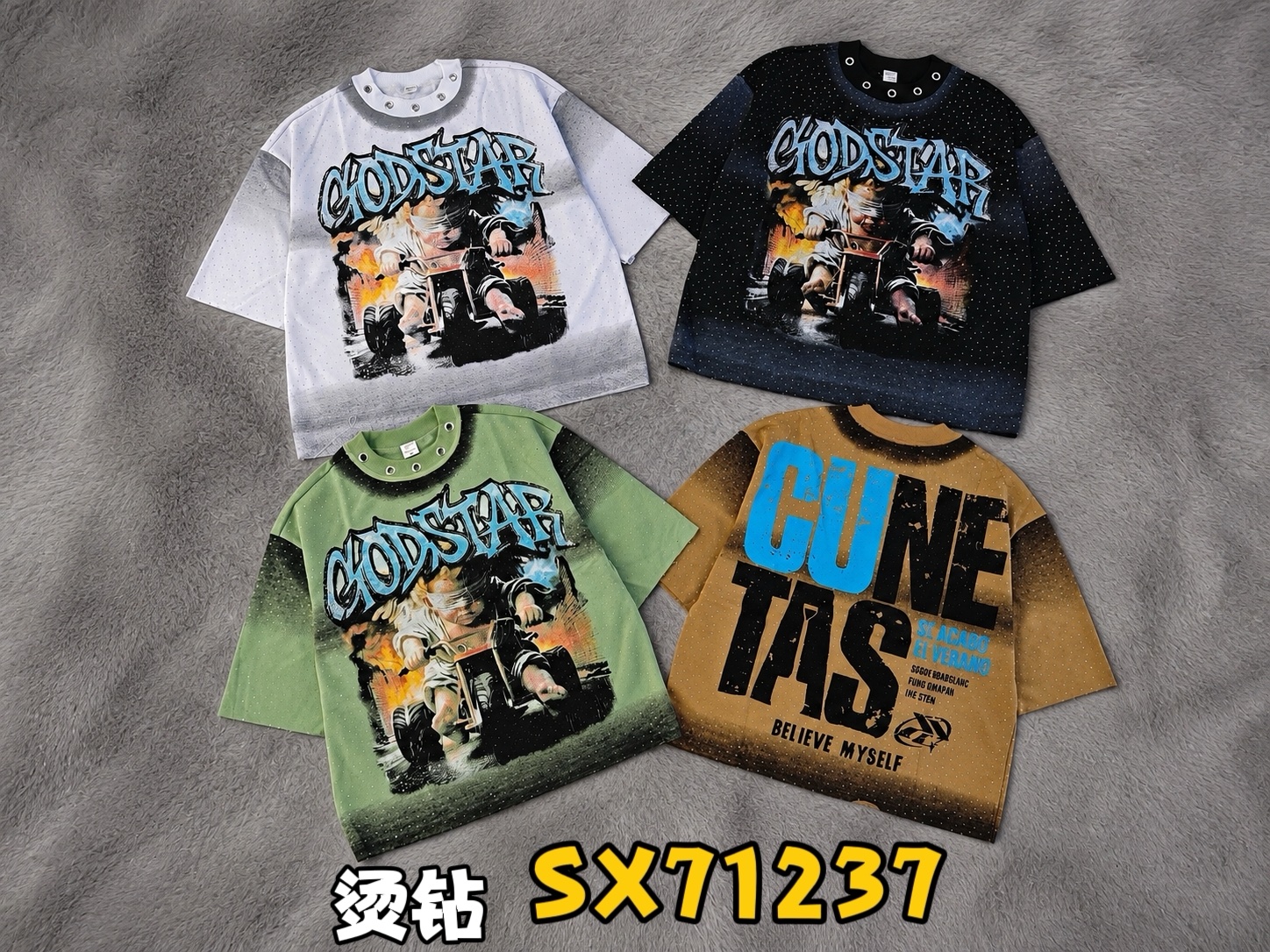 380g stone half sleeves 20