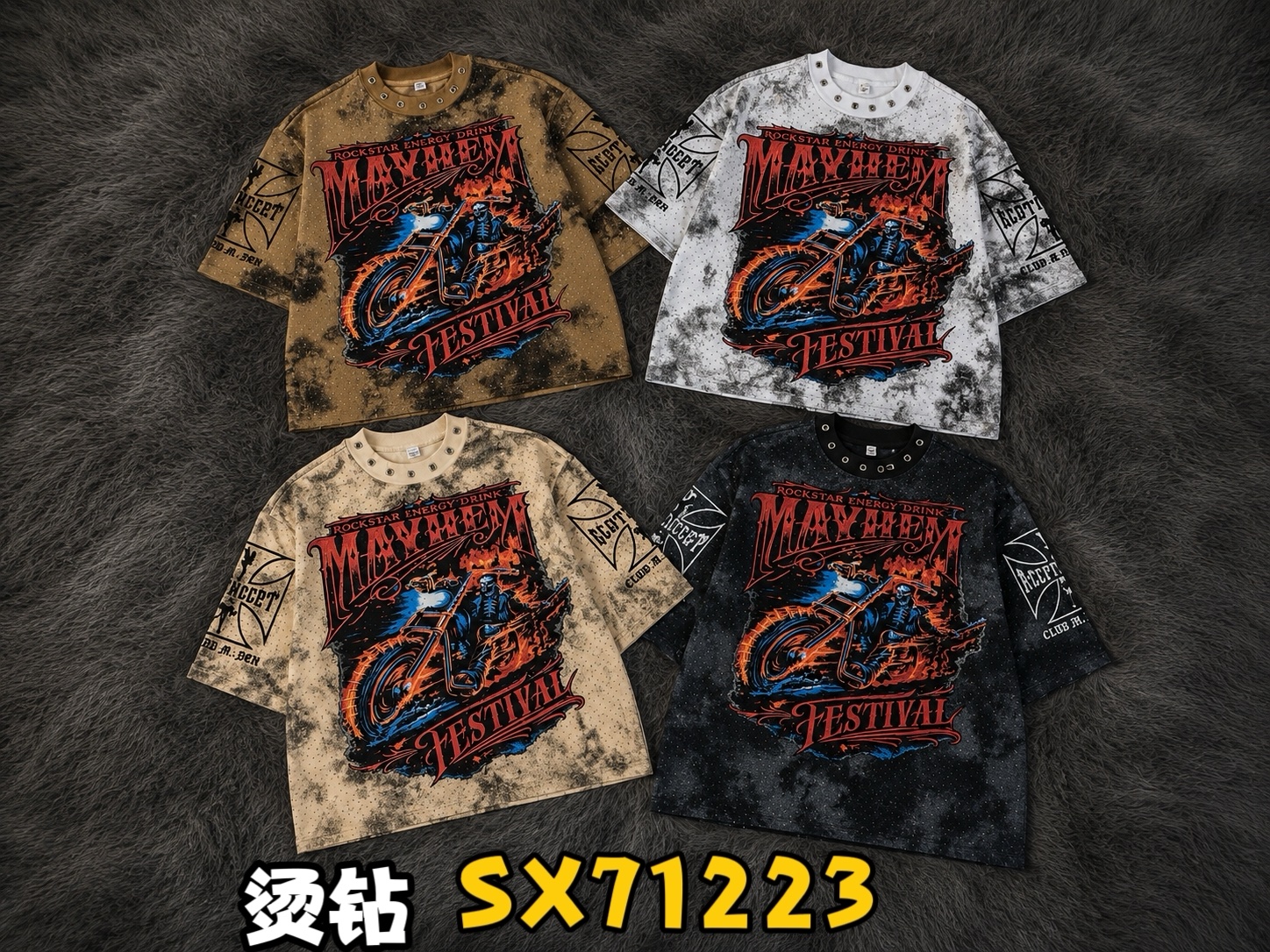 380g stone half sleeves 18