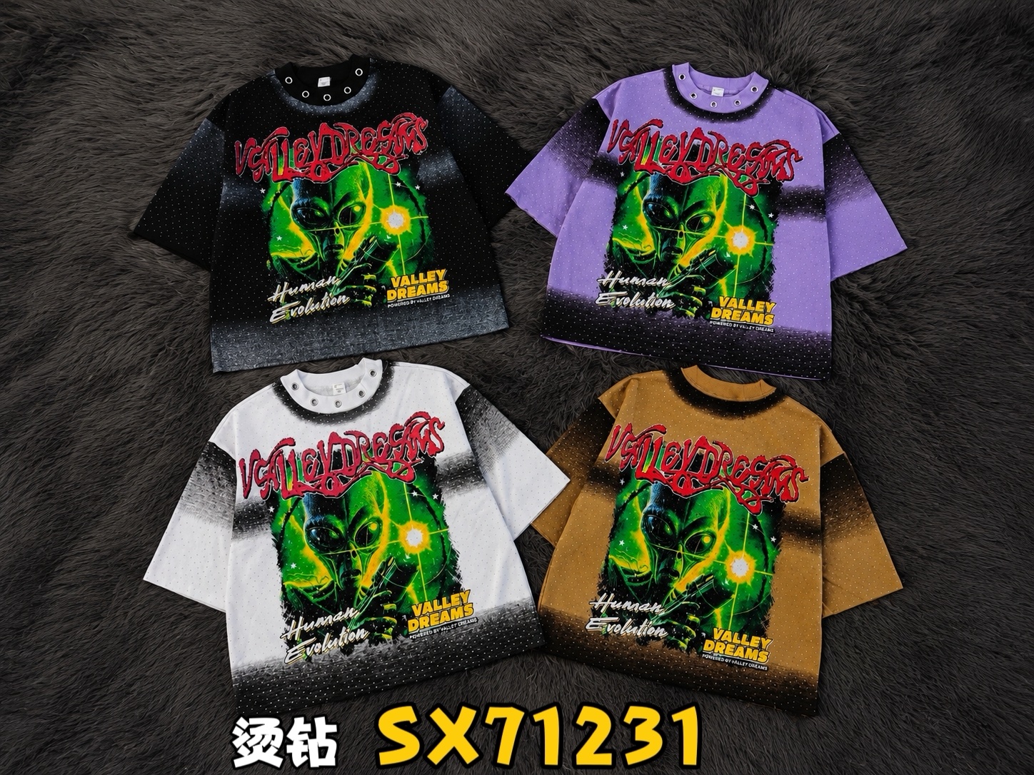 380g stone half sleeves 24