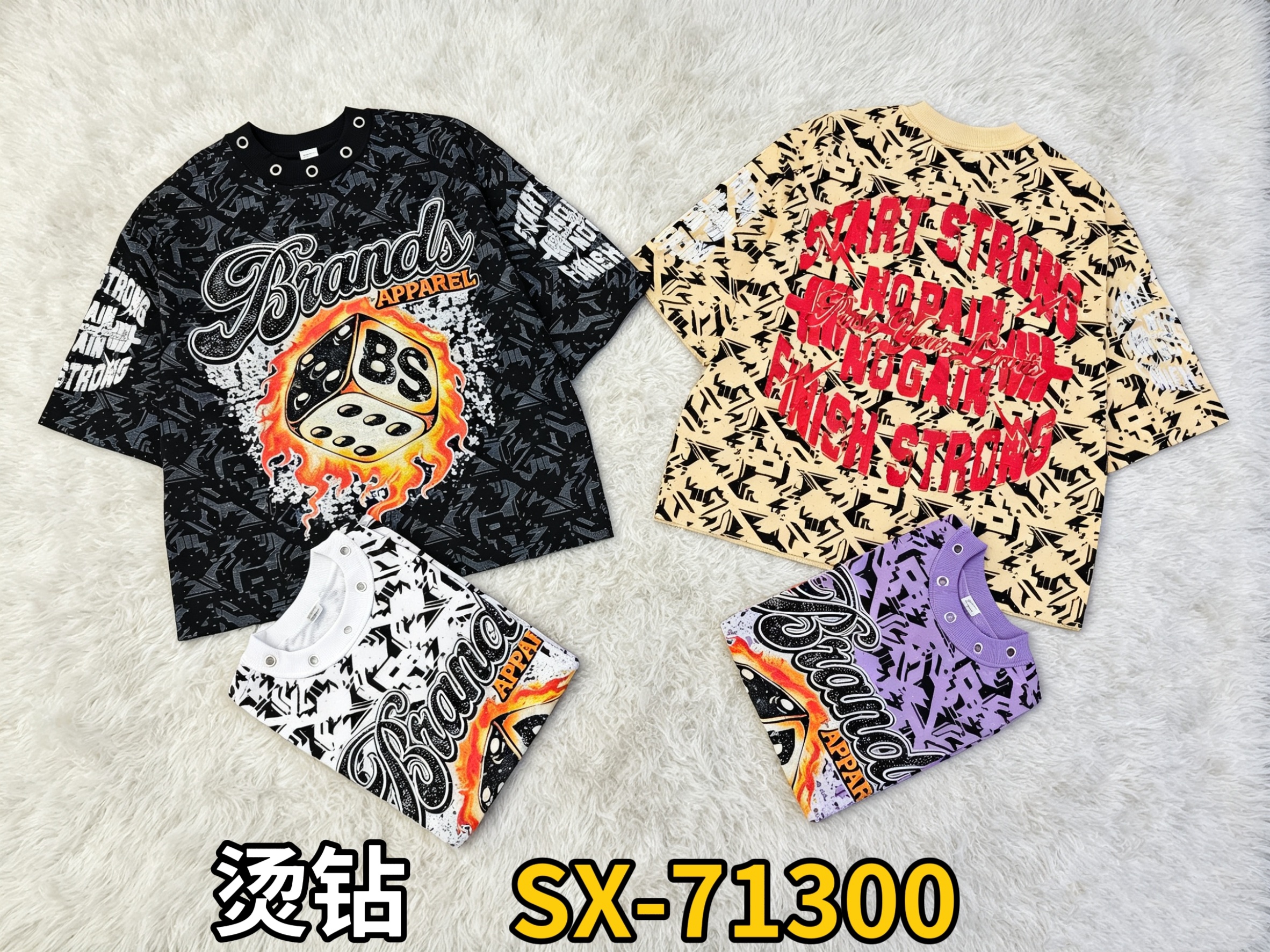 380g stone half sleeves 2