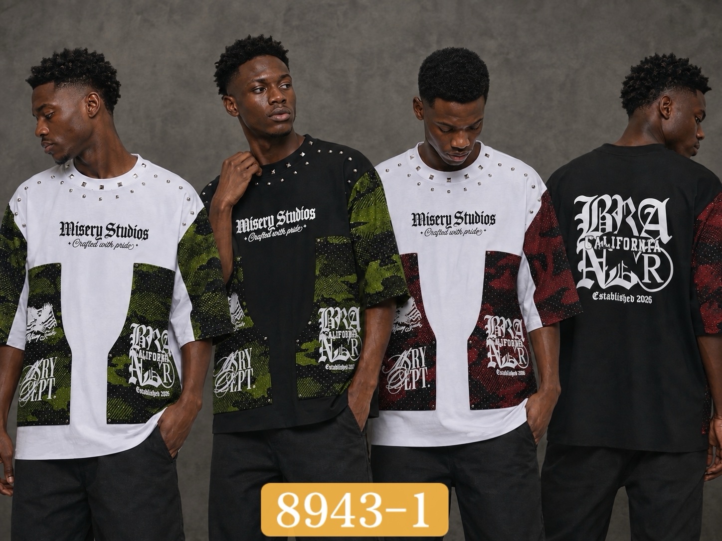 380g half sleeves&stydded 1