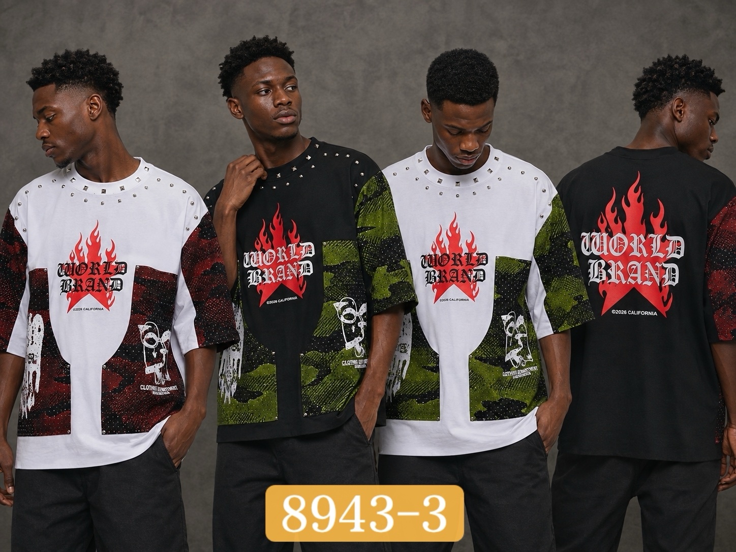 380g half sleeves&stydded 2