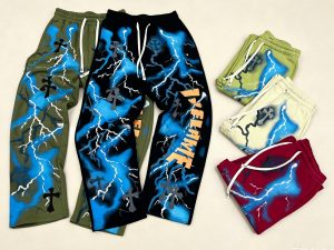 Wool pattern jogger