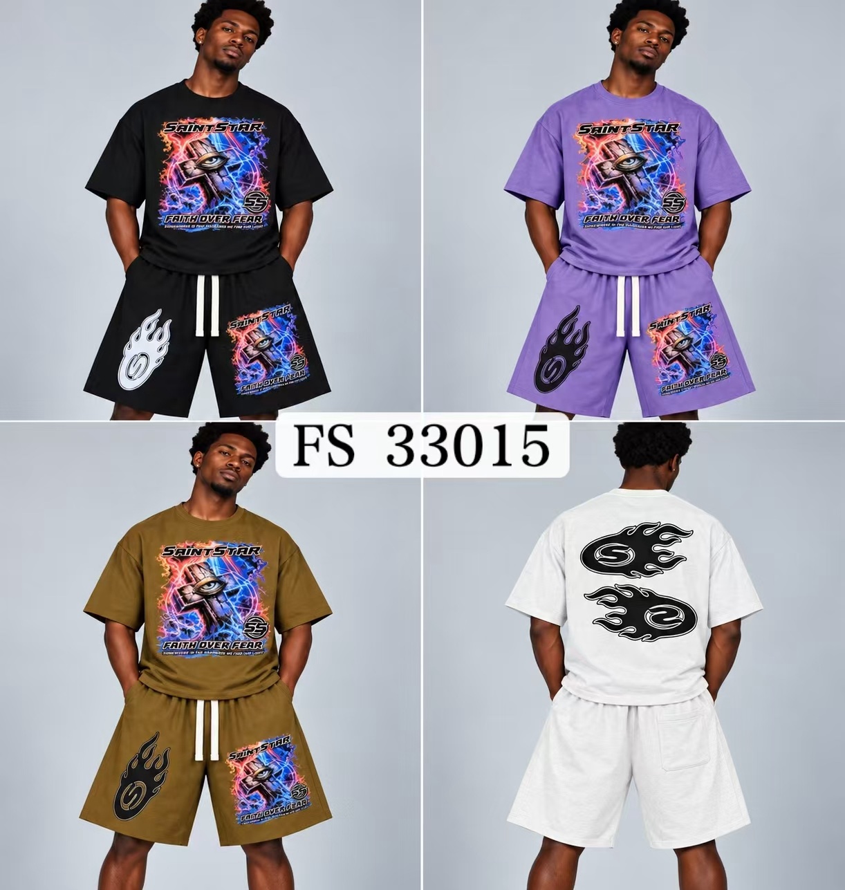 380g T-shirt 2pcs 3
