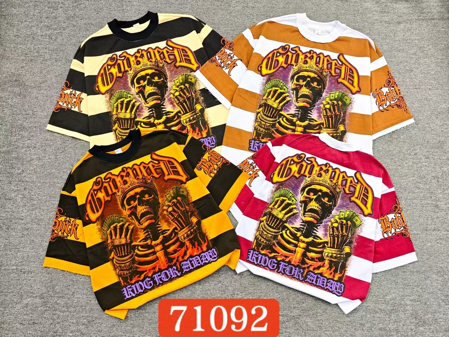 380g stripes half sleeves 7