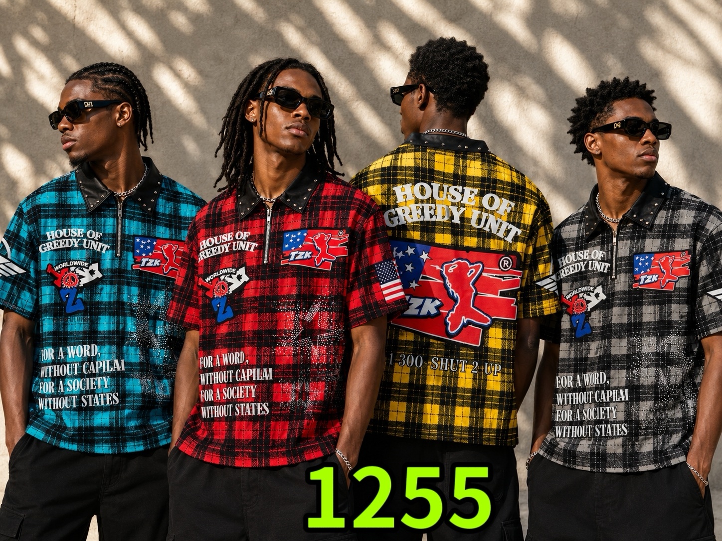 300g Plaid T-shirt 1