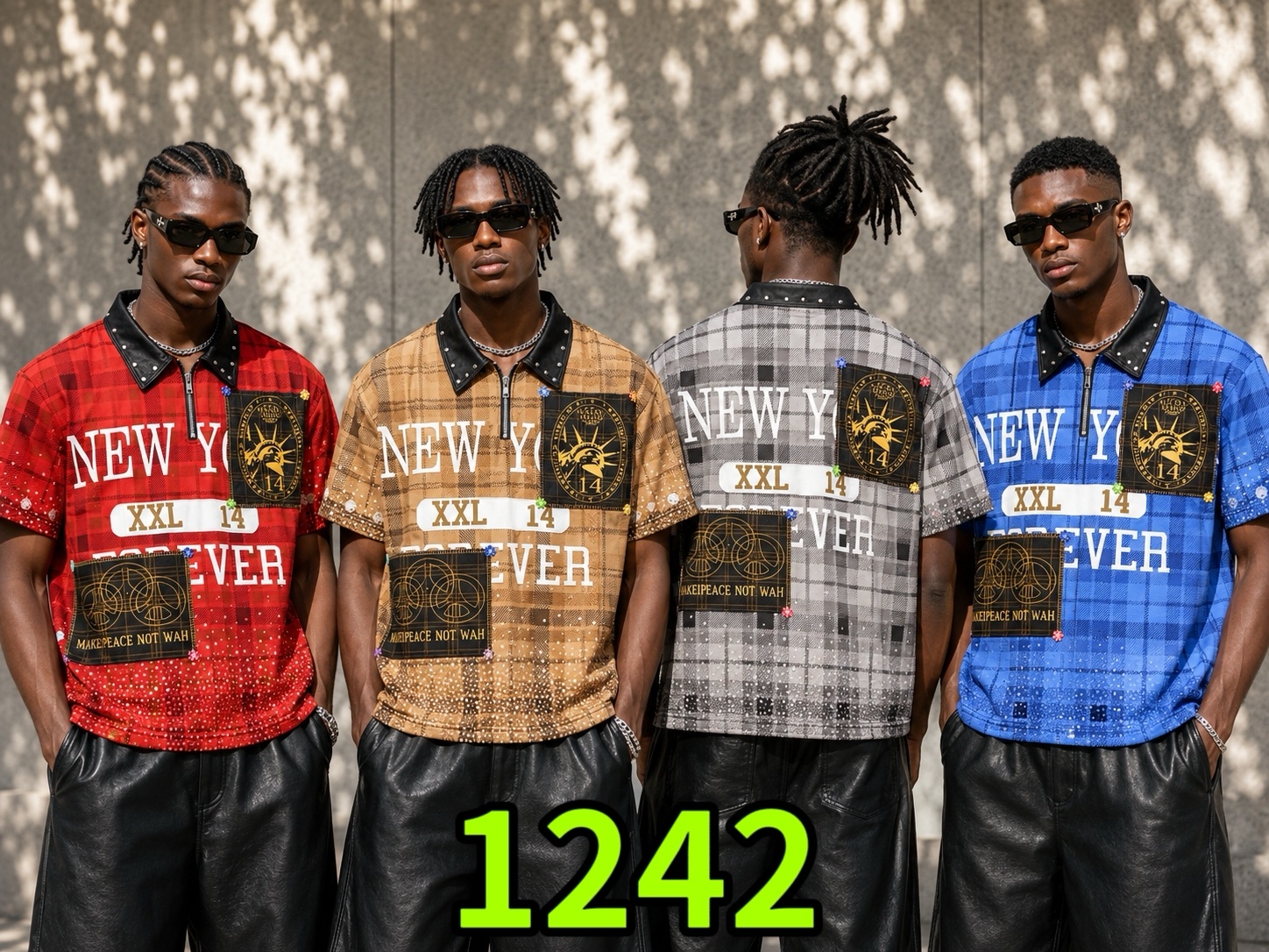 300g Plaid T-shirt 3