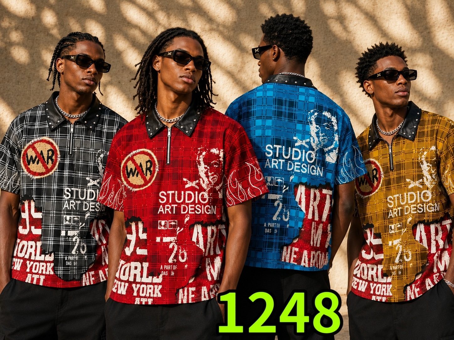 300g Plaid T-shirt 5