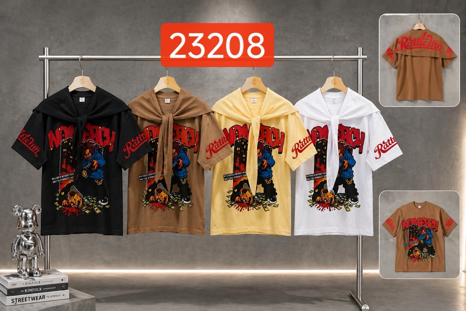 240g scarf T-shirt 7