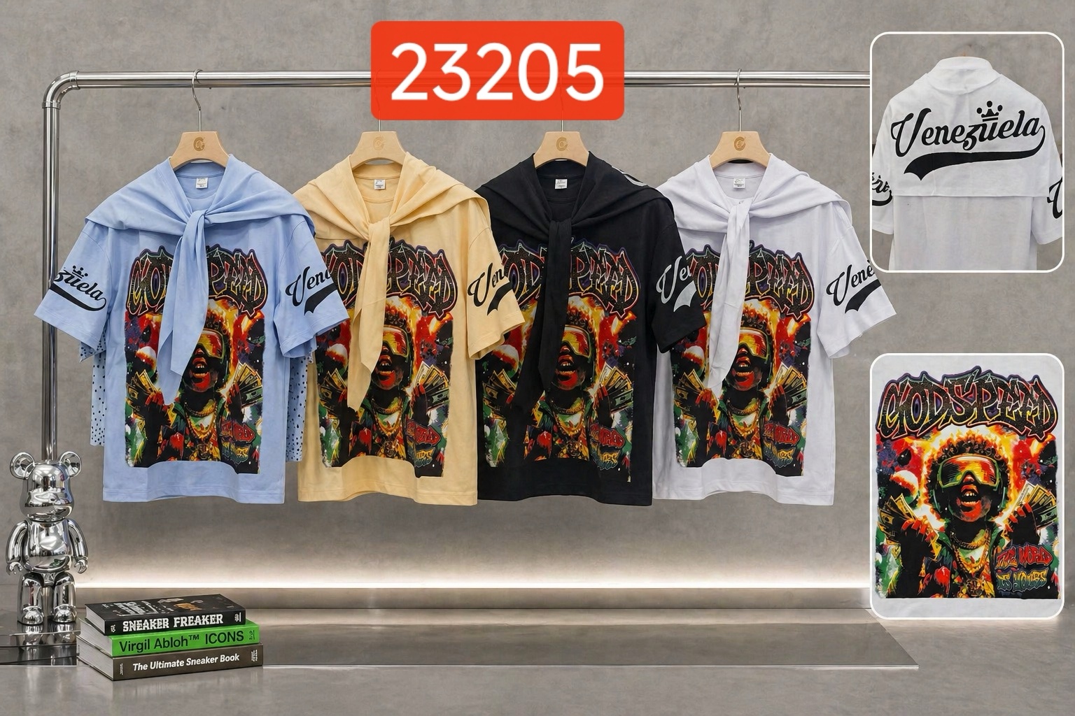 240g scarf T-shirt 5
