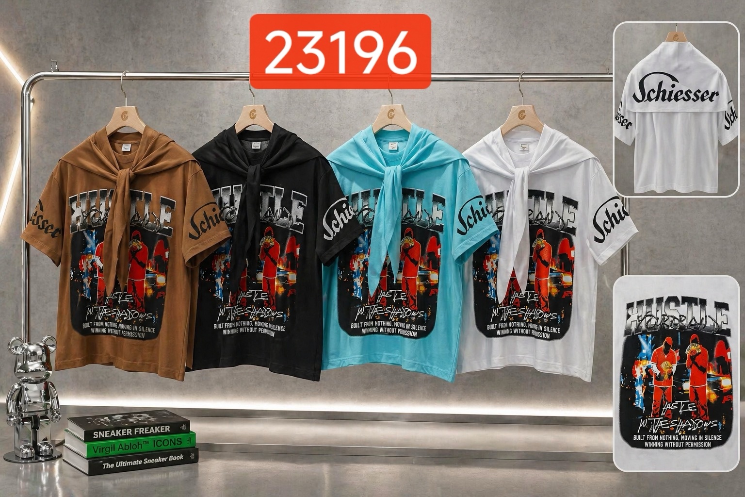 240g scarf T-shirt 4