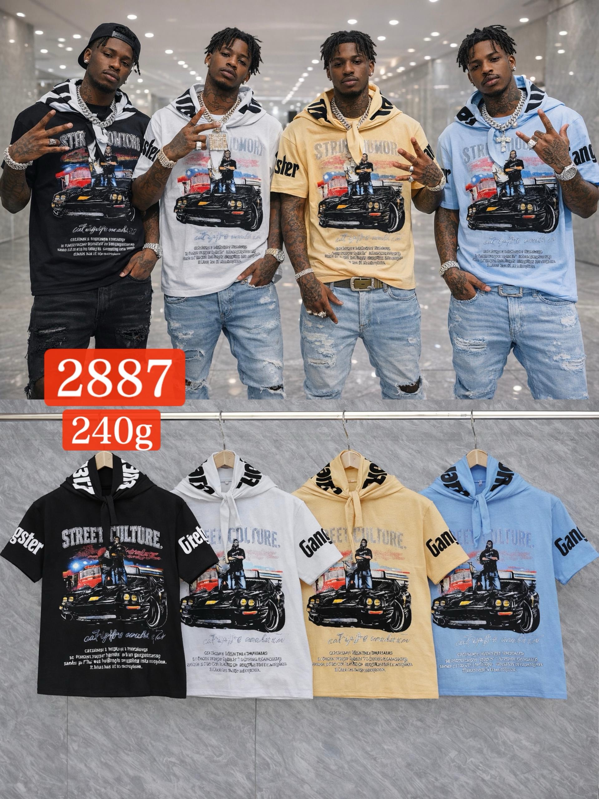 240g scarf T-shirt 14