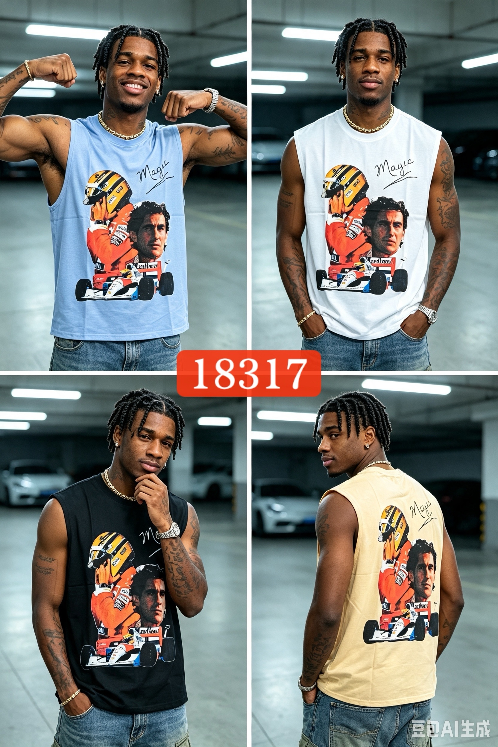 240g graphic armless 96