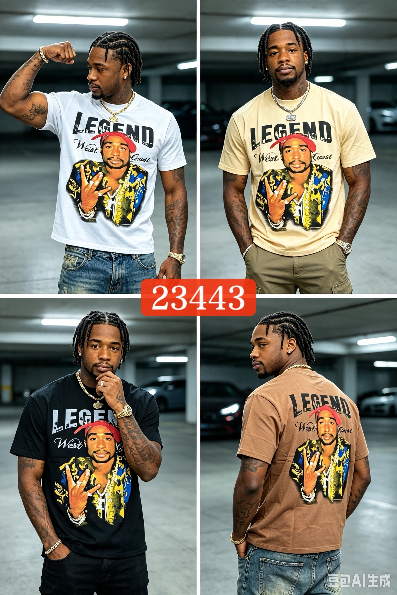 240g graphic T-shirt 68